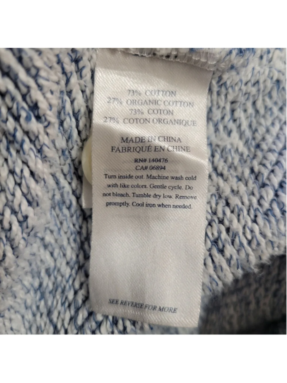 Faherty Brand Whitewater Sweatshort Blue Drawstring Medium Waist 30 Inseam 7 Men